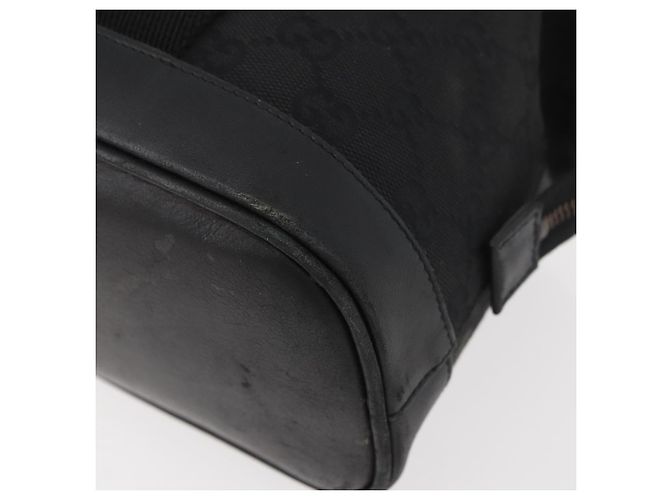 Borsa a mano in tela GG Gucci Nera Oro 92734 Auth bs34247 Nero D'oro - vista 13