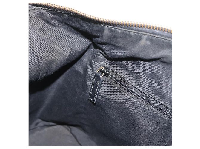 Borsa a mano in tela GG Gucci Nera Oro 92734 Auth bs34247 Nero D'oro - vista 19