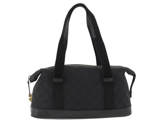 Borsa a mano in tela GG Gucci Nera Oro 92734 Auth bs34247 Nero D'oro - vista 2