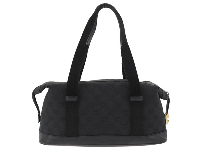 Borsa a mano in tela GG Gucci Nera Oro 92734 Auth bs34247 Nero D'oro - vista 3