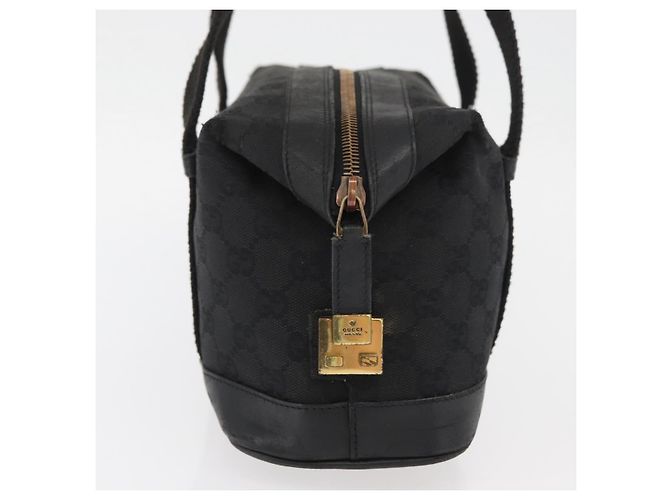 Borsa a mano in tela GG Gucci Nera Oro 92734 Auth bs34247 Nero D'oro - vista 5