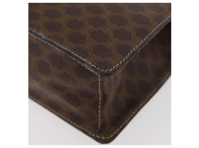 Céline Borsa a mano in tela Macadam Medallion CELINE in pelle PVC marrone oro Auth INZ093A D'oro - vista 13