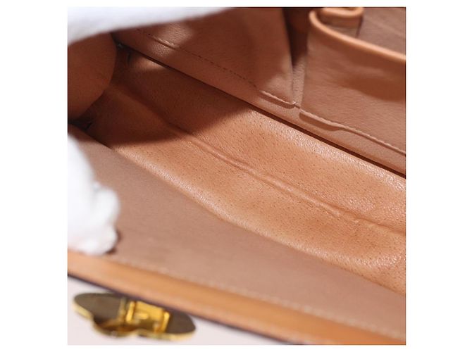 Céline Borsa a mano in tela Macadam Medallion CELINE in pelle PVC marrone oro Auth INZ093A D'oro - vista 17