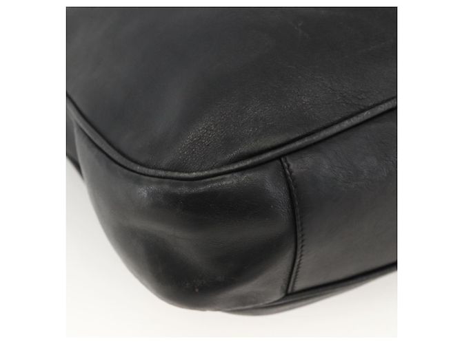 Borsa a Spalla in Pelle Gucci Bamboo 2way Nera Oro 001 1577 Auth YKZ474 Nero D'oro - vista 13