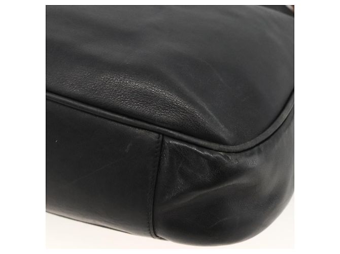 Borsa a Spalla in Pelle Gucci Bamboo 2way Nera Oro 001 1577 Auth YKZ474 Nero D'oro - vista 14