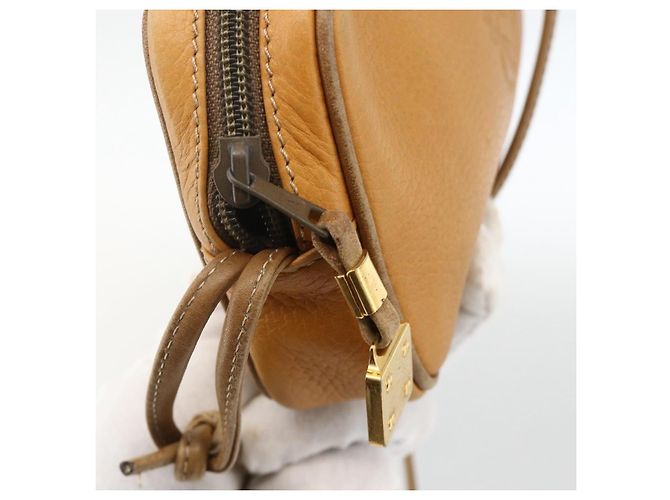 Borsa a Spalla LOEWE in Pelle Beige Oro Auth YKZ909 D'oro - vista 10