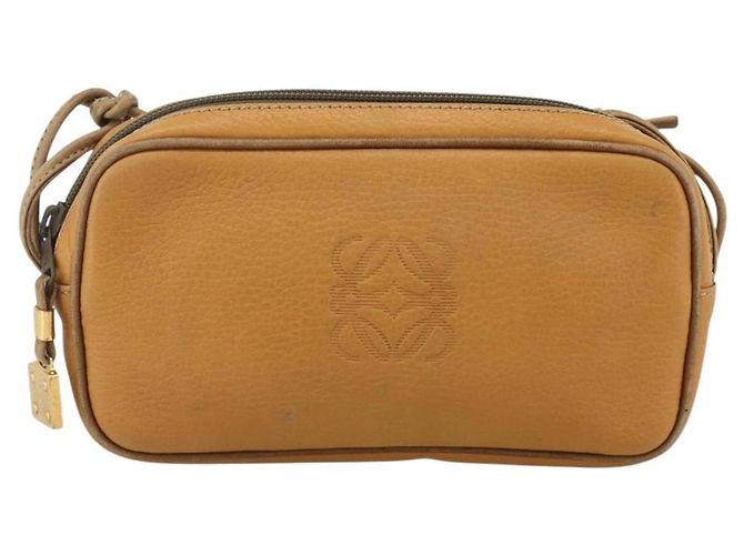 Borsa a Spalla LOEWE in Pelle Beige Oro Auth YKZ909 D'oro - vista 13