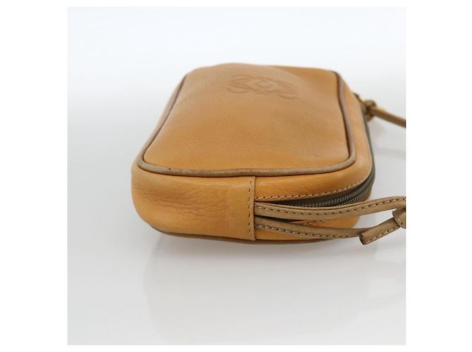 Borsa a Spalla LOEWE in Pelle Beige Oro Auth YKZ909 D'oro - vista 4