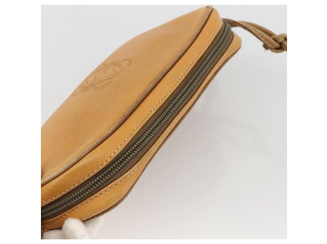 Borsa a Spalla LOEWE in Pelle Beige Oro Auth YKZ909 D'oro - vista 6