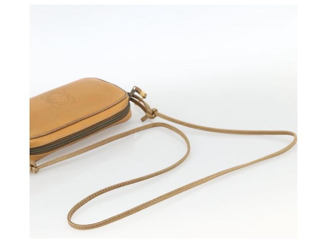 Borsa a Spalla LOEWE in Pelle Beige Oro Auth YKZ909 D'oro - vista 7