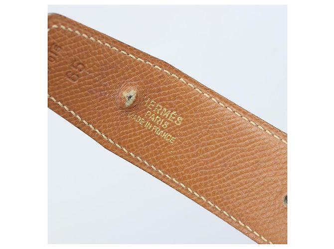 Hermès Cintura HERMES Constance H in pelle 31,5"" nera Auth YKZ106 Nero - vista 11