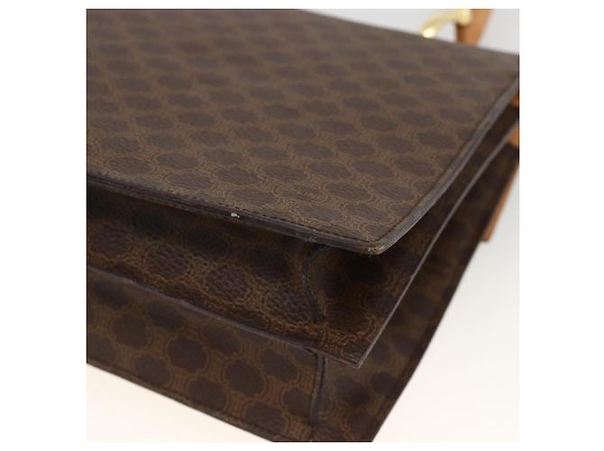 Céline Borsa a mano in tela Macadam CELINE in pelle PVC marrone e oro Auth hk3589 D'oro - vista 12