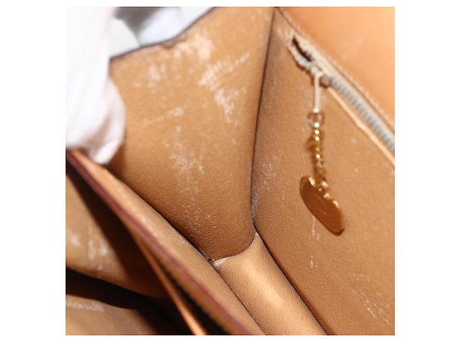 Céline Borsa a mano in tela Macadam CELINE in pelle PVC marrone e oro Auth hk3589 D'oro - vista 18