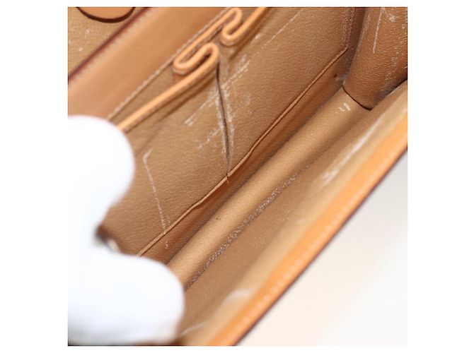 Céline Borsa a mano in tela Macadam CELINE in pelle PVC marrone e oro Auth hk3589 D'oro - vista 21