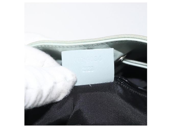 Borsa a Spalla GUCCI in Tela Verde Argento 001 4034 2123 Auth BAZ505 - vista 21
