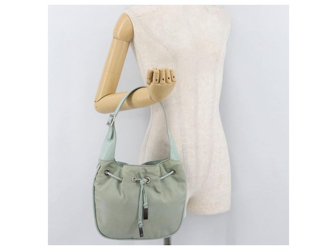 Borsa a Spalla GUCCI in Tela Verde Argento 001 4034 2123 Auth BAZ505 - vista 22