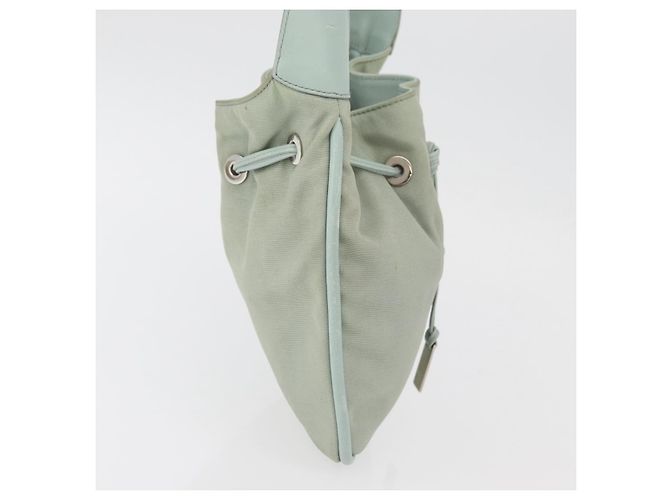 Borsa a Spalla GUCCI in Tela Verde Argento 001 4034 2123 Auth BAZ505 - vista 5
