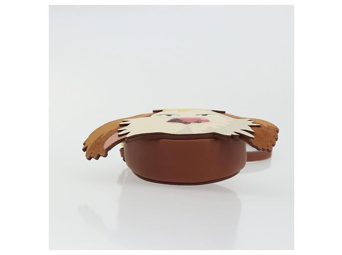 LOEWE - Borsa Hin in pelle marrone del Castello Errante di Howl di Studio Ghibli Auth 158609SM D'oro - vista 5