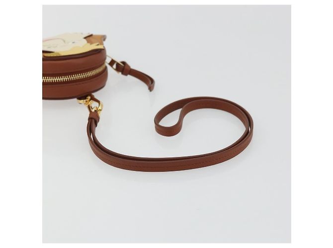 LOEWE - Borsa Hin in pelle marrone del Castello Errante di Howl di Studio Ghibli Auth 158609SM D'oro - vista 7