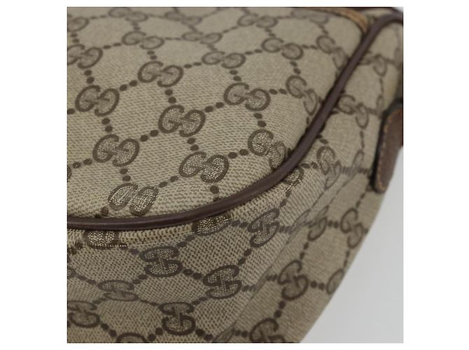 Borsa Sherry Line GG Supreme Web di GUCCI in PVC beige e oro 89 02 077 Auth 174712 D'oro - vista 10