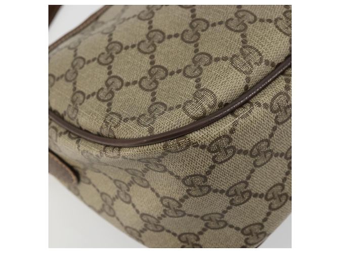 Borsa Sherry Line GG Supreme Web di GUCCI in PVC beige e oro 89 02 077 Auth 174712 D'oro - vista 11