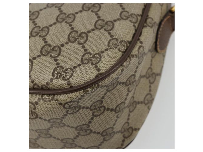 Borsa Sherry Line GG Supreme Web di GUCCI in PVC beige e oro 89 02 077 Auth 174712 D'oro - vista 12