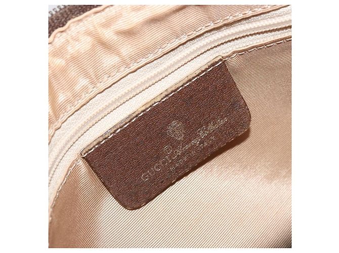 Borsa Sherry Line GG Supreme Web di GUCCI in PVC beige e oro 89 02 077 Auth 174712 D'oro - vista 16