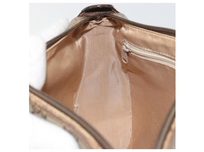 Borsa Sherry Line GG Supreme Web di GUCCI in PVC beige e oro 89 02 077 Auth 174712 D'oro - vista 19
