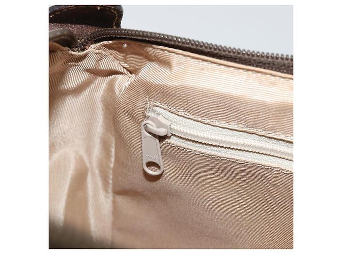 Borsa Sherry Line GG Supreme Web di GUCCI in PVC beige e oro 89 02 077 Auth 174712 D'oro - vista 20