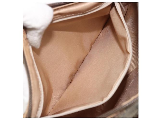 Borsa Sherry Line GG Supreme Web di GUCCI in PVC beige e oro 89 02 077 Auth 174712 D'oro - vista 21