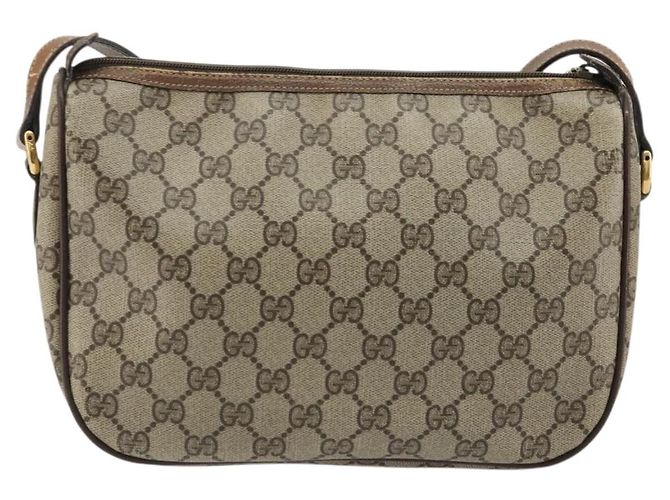 Borsa Sherry Line GG Supreme Web di GUCCI in PVC beige e oro 89 02 077 Auth 174712 D'oro - vista 3