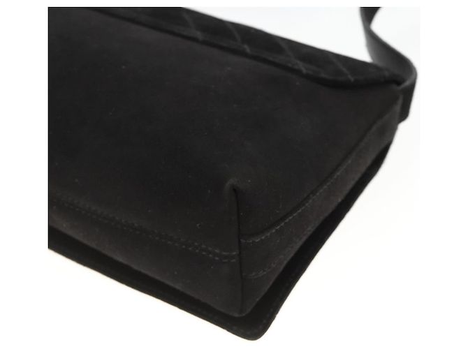 Borsa a Spalla Salvatore Ferragamo in Pelle Scamosciata Nera e Oro Auth bs34238 Nero D'oro - vista 12