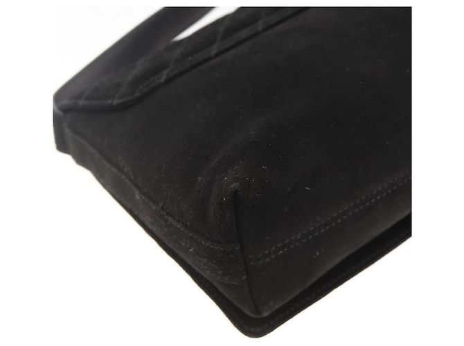 Borsa a Spalla Salvatore Ferragamo in Pelle Scamosciata Nera e Oro Auth bs34238 Nero D'oro - vista 13