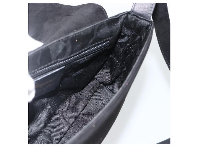 Borsa a Spalla Salvatore Ferragamo in Pelle Scamosciata Nera e Oro Auth bs34238 Nero D'oro - vista 17