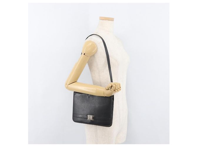 Christian Dior Schultertasche aus Leder Schwarz Gold Auth ka3727 Golden - Ansicht 23