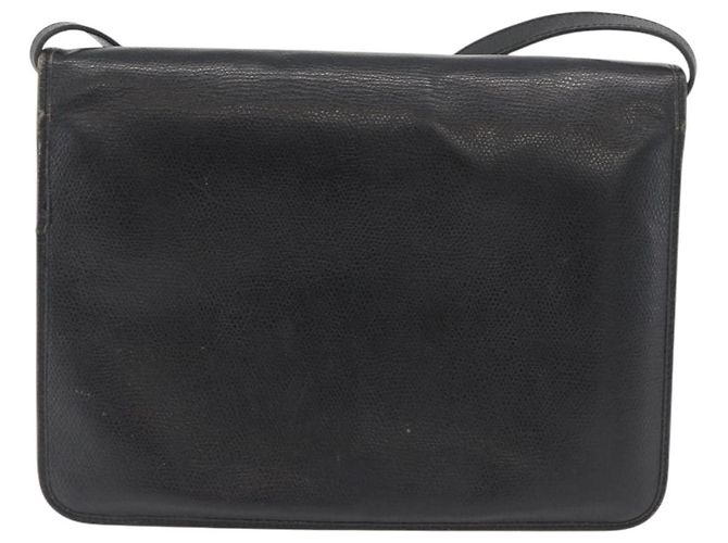 Christian Dior Schultertasche aus Leder Schwarz Gold Auth ka3727 Golden - Ansicht 3