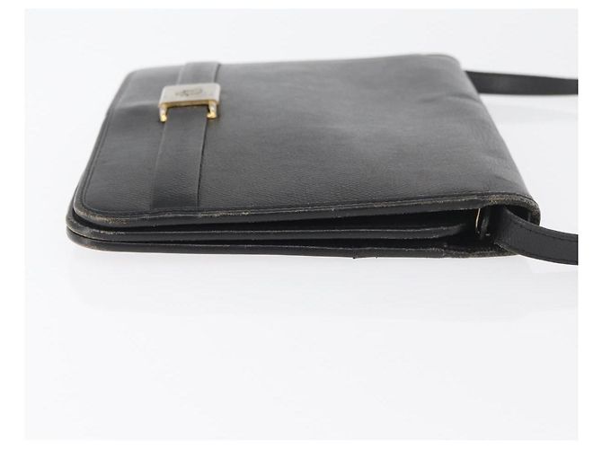 Christian Dior Schultertasche aus Leder Schwarz Gold Auth ka3727 Golden - Ansicht 4