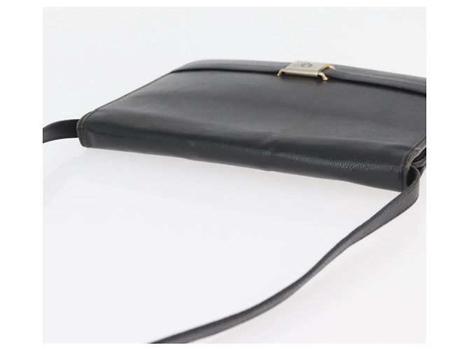 Christian Dior Schultertasche aus Leder Schwarz Gold Auth ka3727 Golden - Ansicht 6