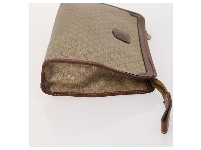 Borsa C Sulky in tela Macadam CÉLINE in pelle PVC 4 pezzi marrone beige navy Auth 166797 Blu navy - vista 16