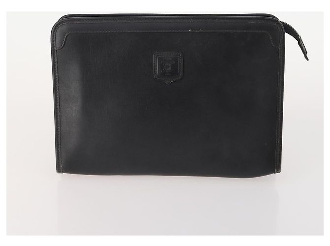 Borsa C Sulky in tela Macadam CÉLINE in pelle PVC 4 pezzi marrone beige navy Auth 166797 Blu navy - vista 2