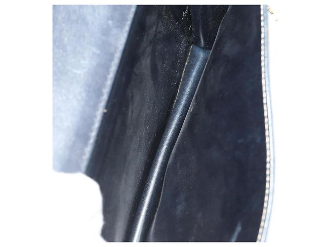 Borsa C Sulky in tela Macadam CÉLINE in pelle PVC 4 pezzi marrone beige navy Auth 166797 Blu navy - vista 25