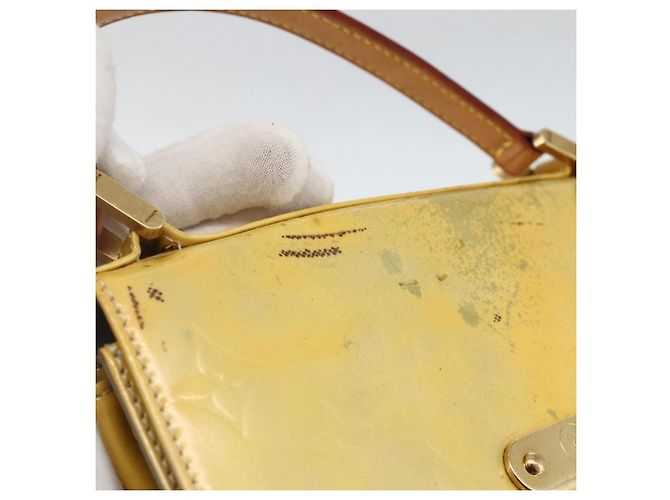 LOUIS VUITTON Borsa a mano Spring Street Monogram Vernis Grigio M91029 LV Auth BAZ638 - vista 10