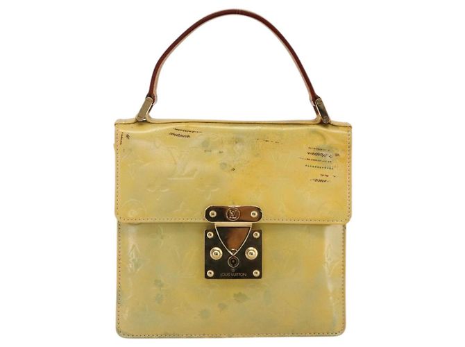 LOUIS VUITTON Borsa a mano Spring Street Monogram Vernis Grigio M91029 LV Auth BAZ638 - vista 13