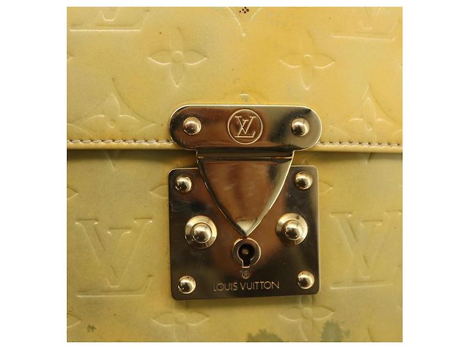 LOUIS VUITTON Borsa a mano Spring Street Monogram Vernis Grigio M91029 LV Auth BAZ638 - vista 18