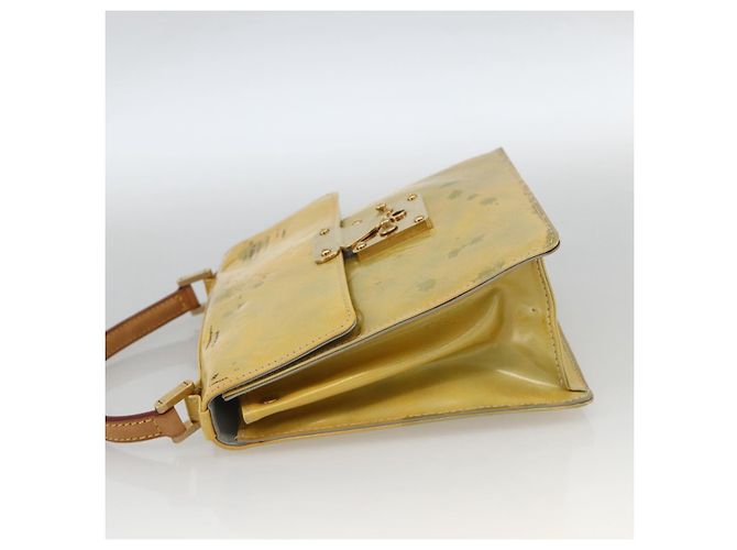 LOUIS VUITTON Borsa a mano Spring Street Monogram Vernis Grigio M91029 LV Auth BAZ638 - vista 3