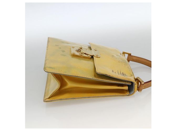 LOUIS VUITTON Borsa a mano Spring Street Monogram Vernis Grigio M91029 LV Auth BAZ638 - vista 4