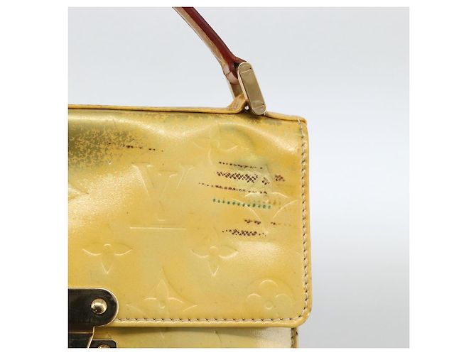 LOUIS VUITTON Borsa a mano Spring Street Monogram Vernis Grigio M91029 LV Auth BAZ638 - vista 9