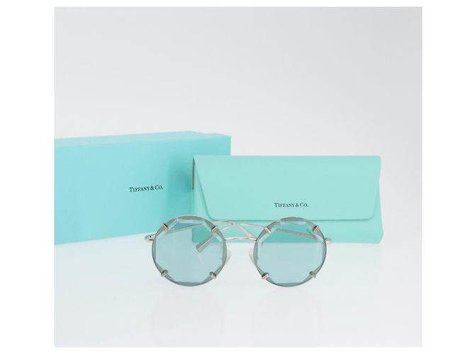 Autre Marque Occhiali da sole TIFFANY&Co. metallo Blu Auth 167005SM - vista 18