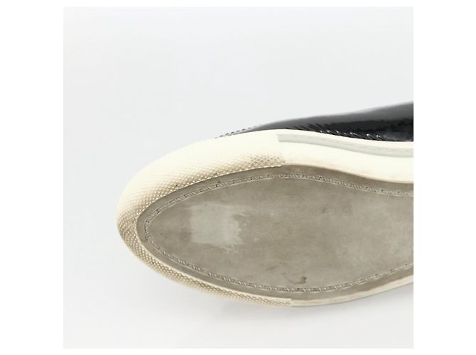 Miu Miu Sneakers aus Lackleder 36 1/2 Schwarz CC Auth am11207A - Ansicht 19