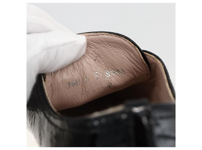 Miu Miu Sneakers aus Lackleder 36 1/2 Schwarz CC Auth am11207A - Ansicht 23